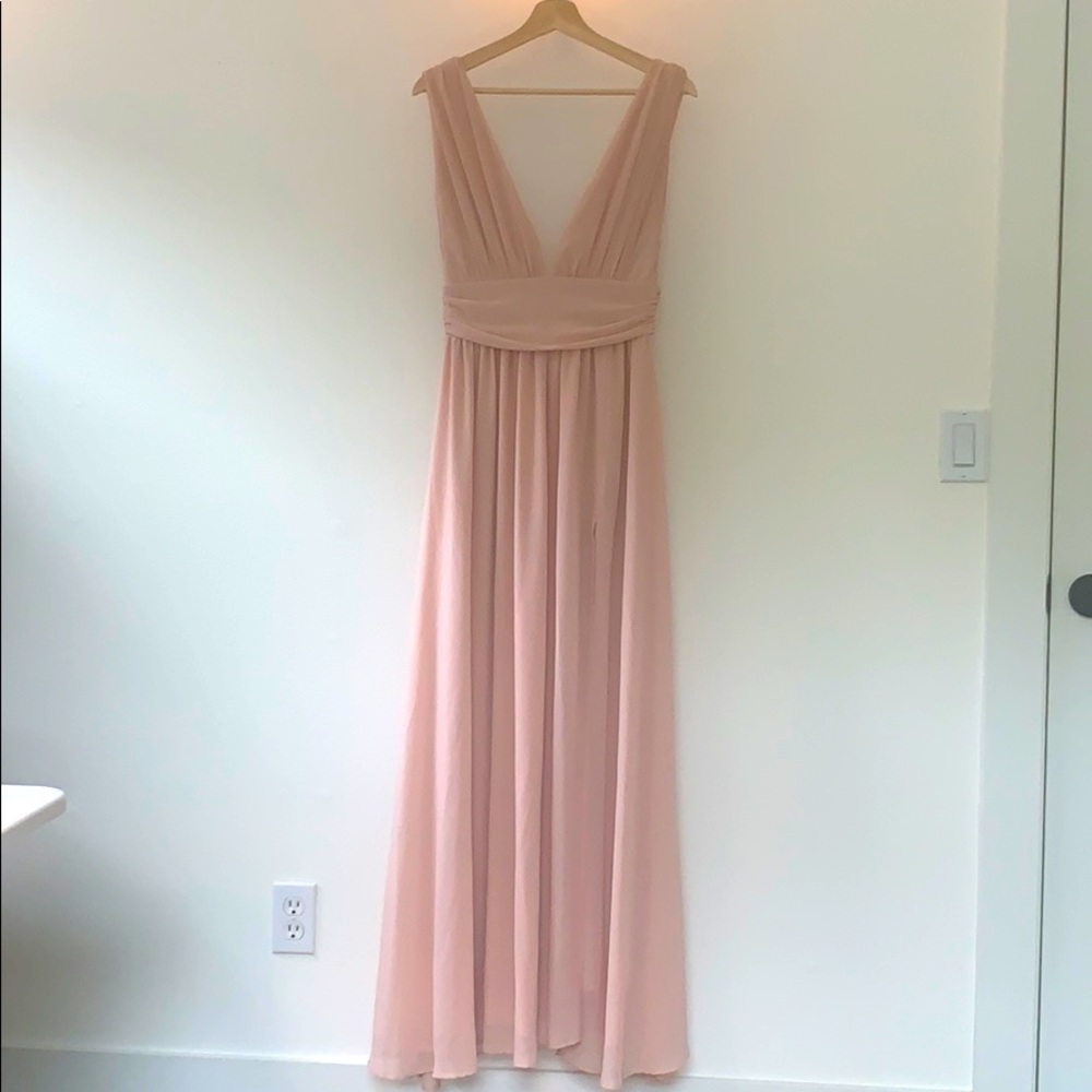 Brides maid dress - blush pink